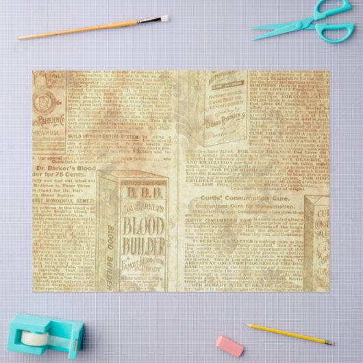 Ephemera Gold Paper Series Design 18 Tissuepapier (Craft)