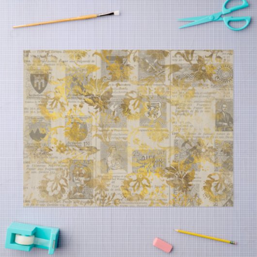 Ephemera Gold Paper Series Design 1 Tissuepapier (Craft)