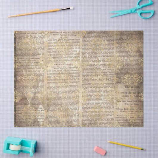 Ephemera Gold Paper Series Design 20 Tissuepapier (Craft)