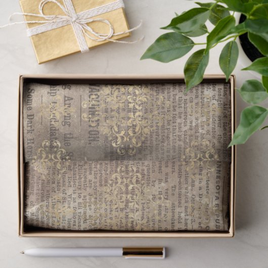 Ephemera Gold Paper Series Design 20 Tissuepapier (Geschenk)