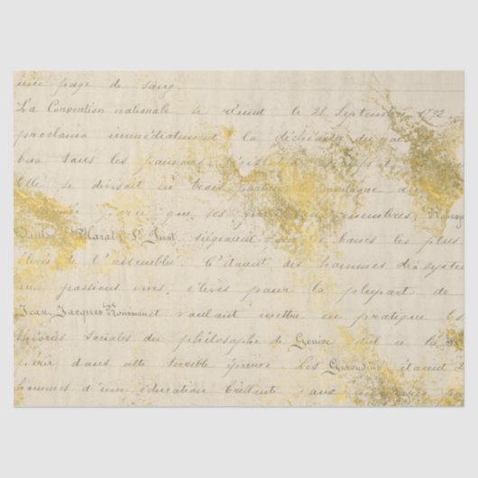 Ephemera Gold Paper Series Design 2 Tissuepapier (Voorkant)