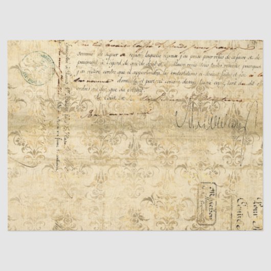 Ephemera Gold Paper Series Design 7 Tissuepapier (Voorkant)