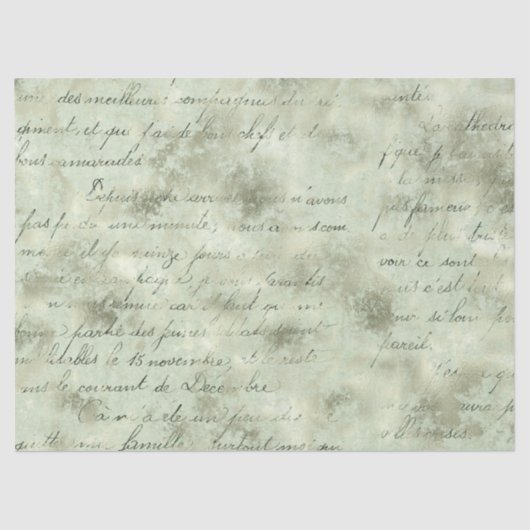 Ephemera Green Paper Series Design 11 Tissuepapier (Voorkant)