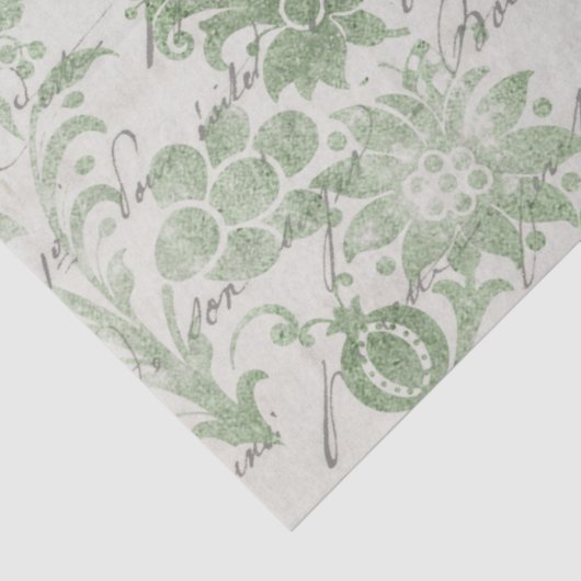 Ephemera Green Paper Series Design 13 Tissuepapier (Detail)