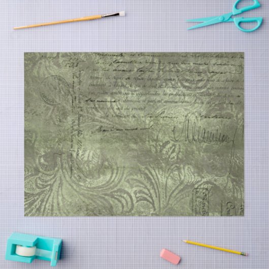 Ephemera Green Paper Series Design 16 Tissuepapier (Craft)