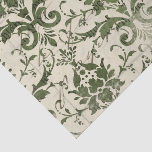 Ephemera Green Paper Series Design 1 Tissuepapier (Detail)