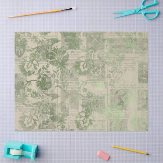 Ephemera Green Paper Series Design 23 Tissuepapier (Craft)