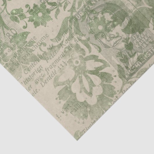 Ephemera Green Paper Series Design 23 Tissuepapier (Detail)