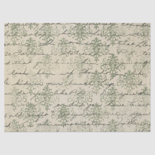 Ephemera Green Paper Series Design 24 Tissuepapier (Voorkant)