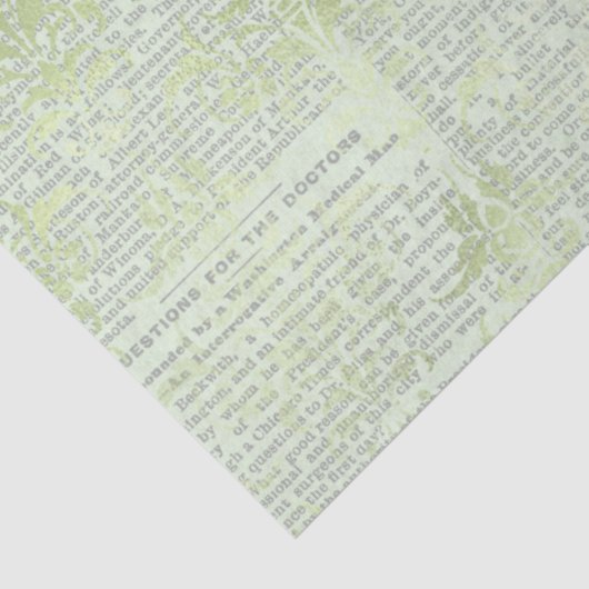 Ephemera Green Paper Series Design 25 Tissuepapier (Detail)