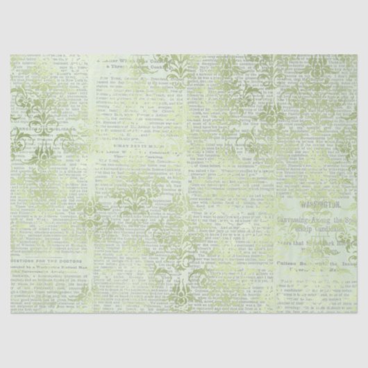 Ephemera Green Paper Series Design 25 Tissuepapier (Voorkant)