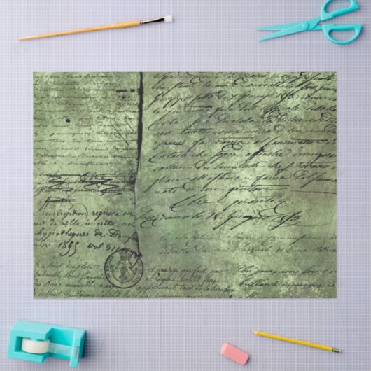 Ephemera Green Paper Series Design 2 Tissuepapier (Craft)