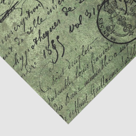 Ephemera Green Paper Series Design 2 Tissuepapier (Detail)