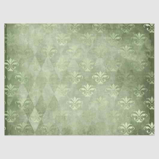 Ephemera Green Paper Series Design 5 Tissuepapier (Voorkant)