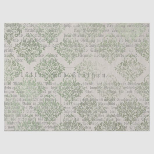 Ephemera Green Paper Series Design 9 Tissuepapier (Voorkant)
