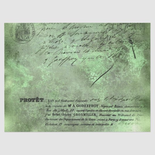 Ephemera Groenboek Serie Design 18 Tissuepapier (Voorkant)