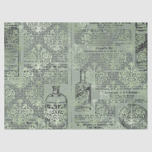 Ephemera Groenboek Serie Design 4 Tissuepapier (Voorkant)