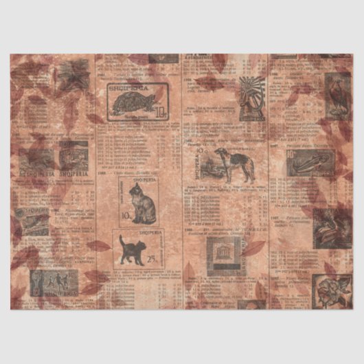 Ephemera herfst papier serie ontwerp 16 (Voorkant)