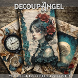 Ephemera  - Herinneringsverlies - Decoupage Inpakpapier Vel<br><div class="desc">Set van drie gecoördineerde inpakpapier stukken ideaal voor decoupage</div>