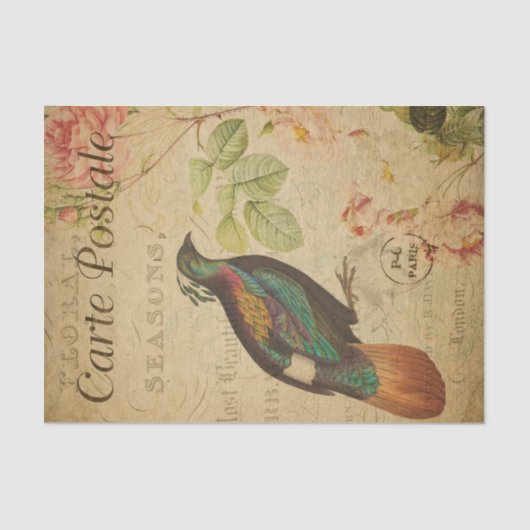 Ephemera Himalayan Monal Pheasant Bird Decoupage Tissuepapier (Voorkant)