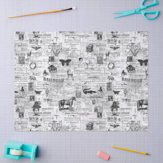 Ephemera-illustraties Weefsel of losbladig papier (Craft)