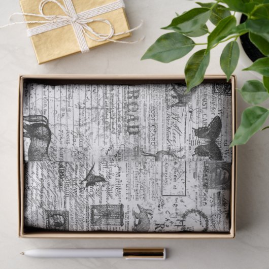 Ephemera-illustraties Weefsel of losbladig papier (Geschenk)