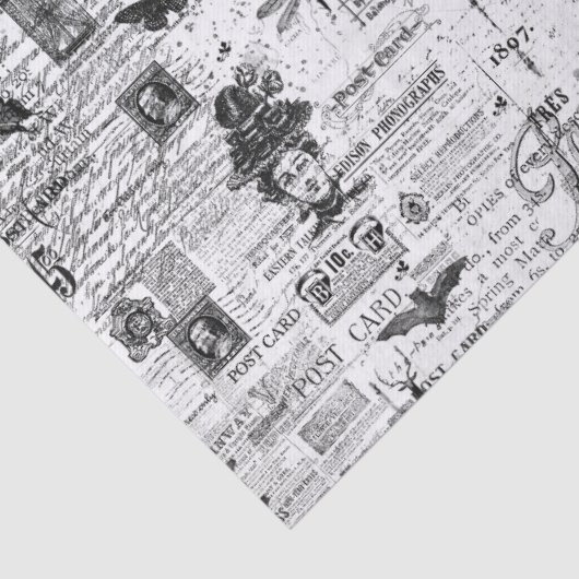 Ephemera-illustraties Weefsel of losbladig papier (Detail)