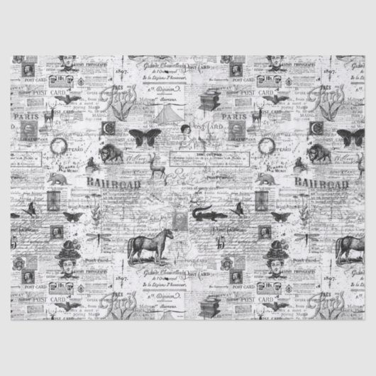 Ephemera-illustraties Weefsel of losbladig papier (Voorkant)