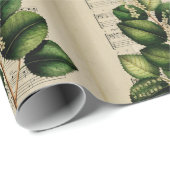  Ephemera Kerstmis Carol O Heilige Nacht Cadeaupapier (Rol Hoek)