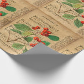  Ephemera Kerstmis De Heer is de komende Song Cadeaupapier (Hoek)