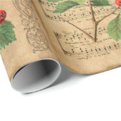  Ephemera Kerstmis De Heer is de komende Song Cadeaupapier (Rol Hoek)