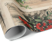 Ephemera Kerstmis Nieuwjaar Souvenir Poster Cadeaupapier (Rol Hoek)