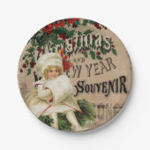 Ephemera Kerstmis Nieuwjaar Souvenir Poster Papieren Bordje (Voorkant)