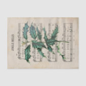 Ephemera Kerstmis Song Jingle Bell Ontkoppeling Tissuepapier (Voorkant)