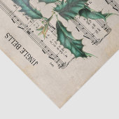 Ephemera Kerstmis Song Jingle Bell Ontkoppeling Tissuepapier (Detail)