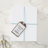  Ephemera Lady Wine Toast Gift Label Cadeaulabel (Met Touw)