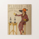  Ephemera Lady Wine Toast Legpuzzel (Verticaal)