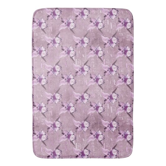 Ephemera Lavendar Paper Series Design 10 Badmat (Voorkant Verticaal)