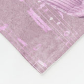 Ephemera Lavendar Paper Series Design 10 Fleece Deken (Hoek)