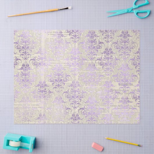 Ephemera Lavendar Paper Series Design 13 Tissuepapier (Craft)