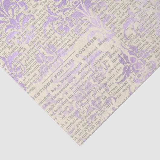 Ephemera Lavendar Paper Series Design 13 Tissuepapier (Detail)