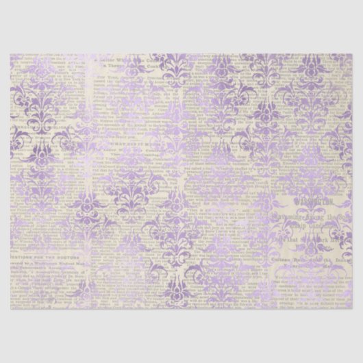 Ephemera Lavendar Paper Series Design 13 Tissuepapier (Voorkant)