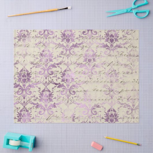 Ephemera Lavendar Paper Series Design 19 Tissuepapier (Craft)
