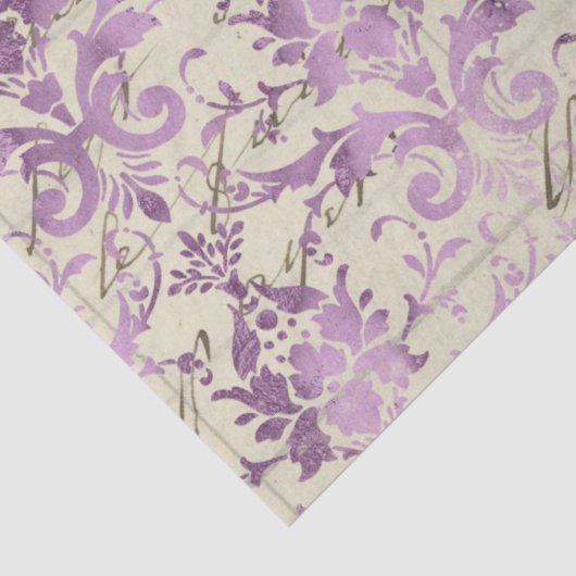 Ephemera Lavendar Paper Series Design 19 Tissuepapier (Detail)