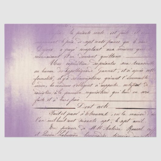 Ephemera Lavendar Paper Series Design 21 Tissuepapier (Voorkant)