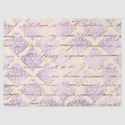 Ephemera Lavendar Paper Series Design 22 Tissuepapier (Voorkant)