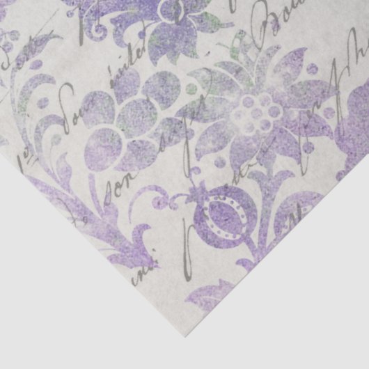 Ephemera Lavendar Paper Series Design 2 Tissuepapier (Detail)