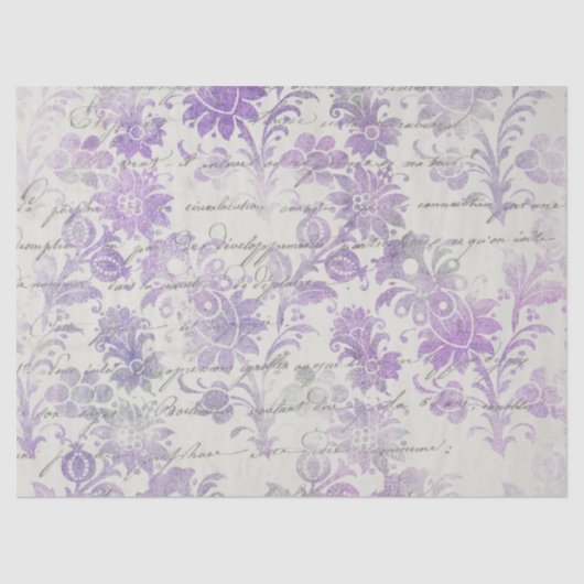 Ephemera Lavendar Paper Series Design 2 Tissuepapier (Voorkant)