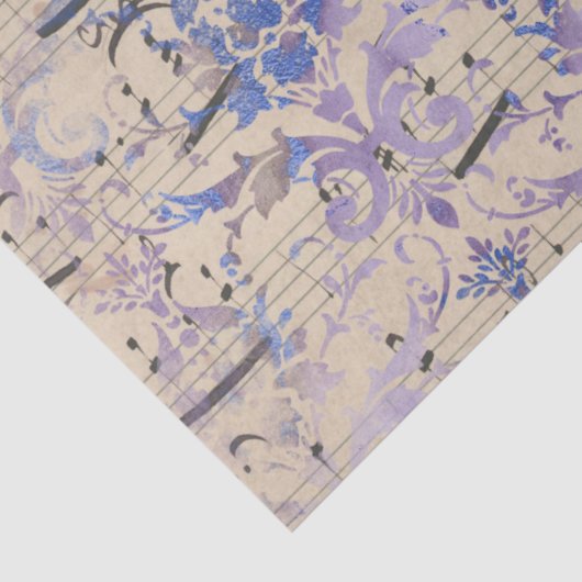 Ephemera Lavendar Paper Series Design 3 Tissuepapier (Detail)