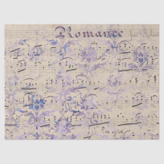 Ephemera Lavendar Paper Series Design 3 Tissuepapier (Voorkant)